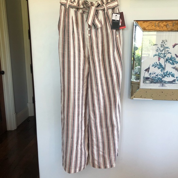 NWT Volcom Striped Have Another Wide Leg Pant - Picture 3 of 7